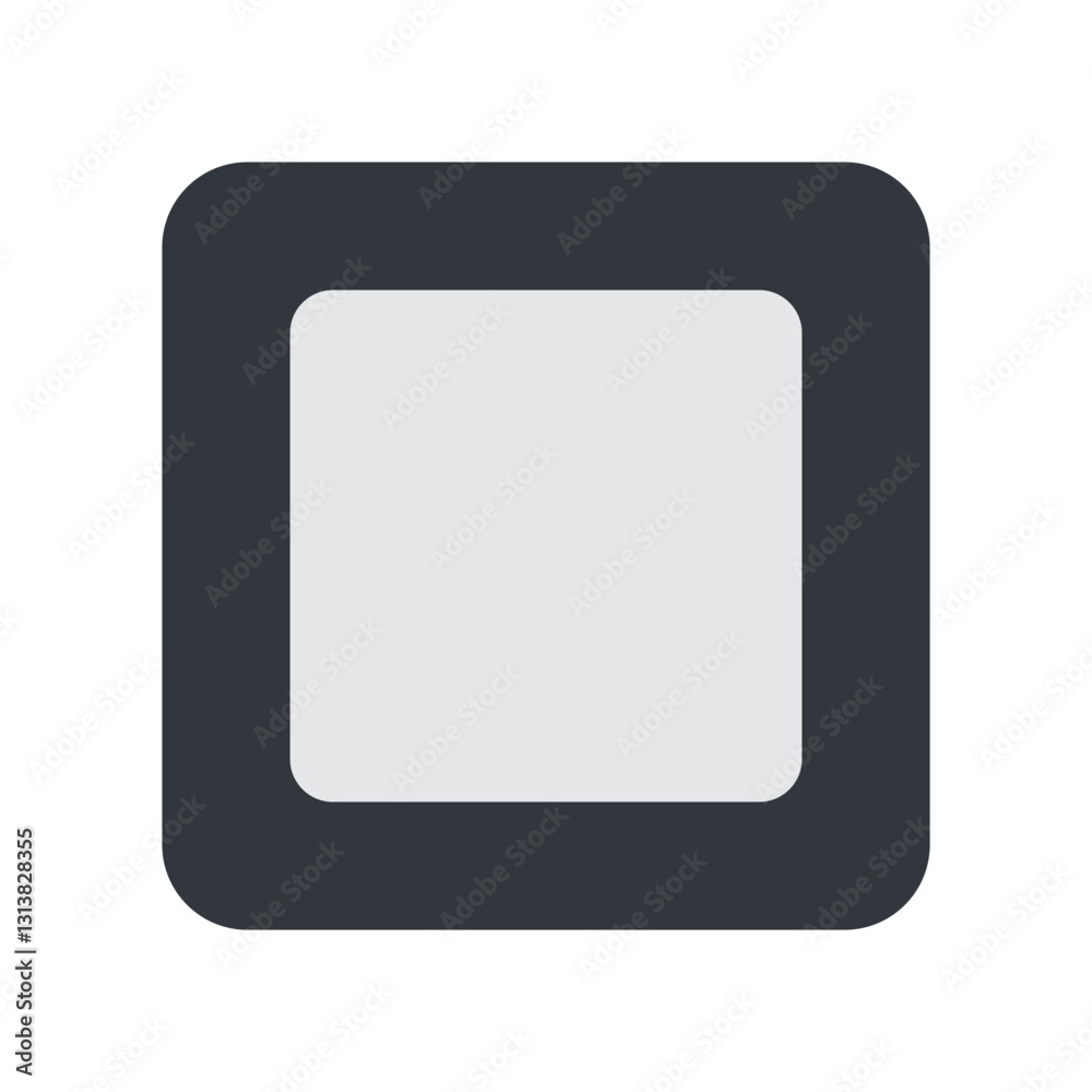 White Square Button White Square Button