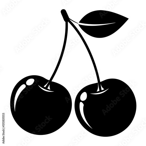 vector illustration of cherries