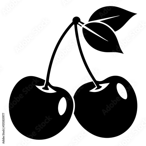 vector illustration of cherries