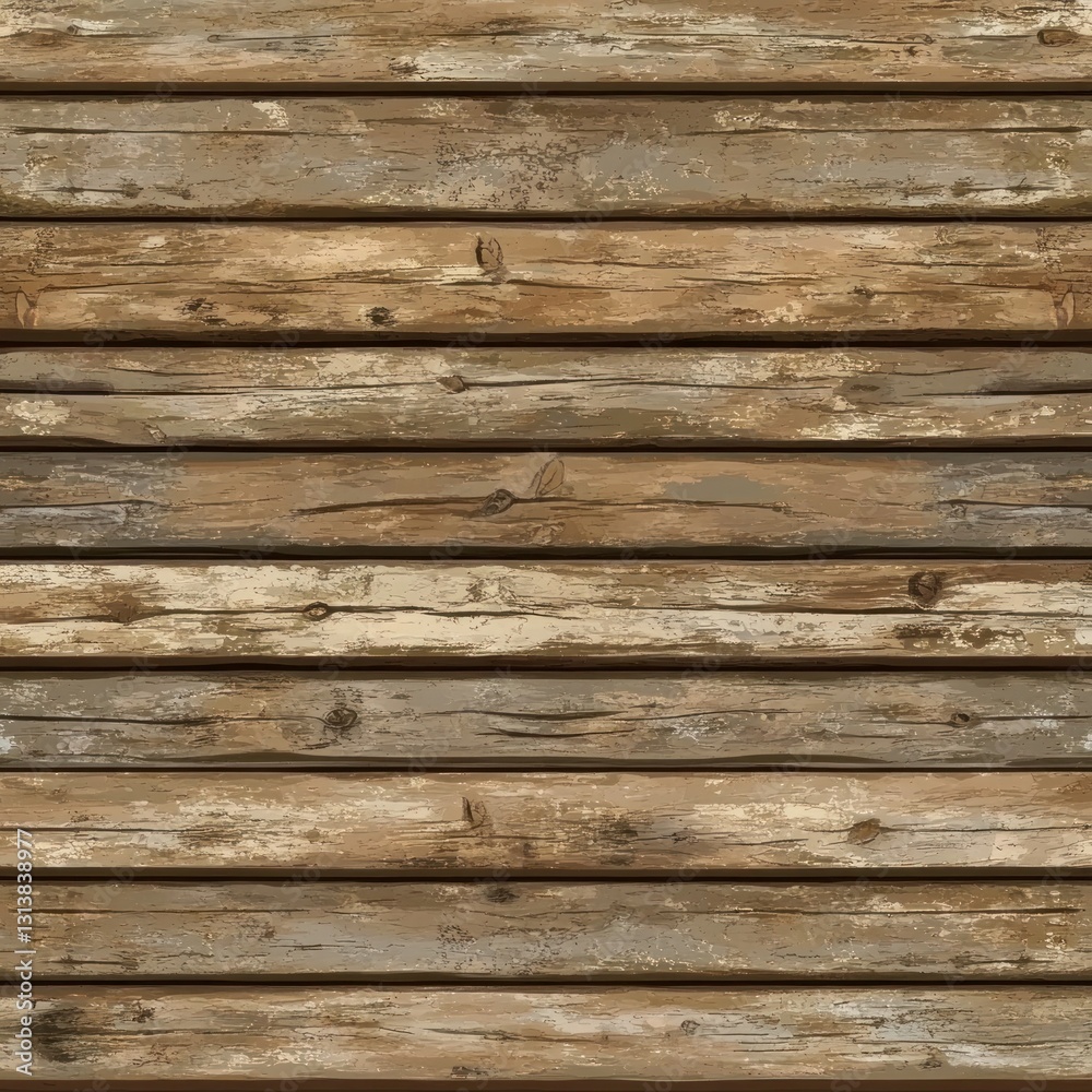 Obraz premium Seamless rustic brown wood planks texture.