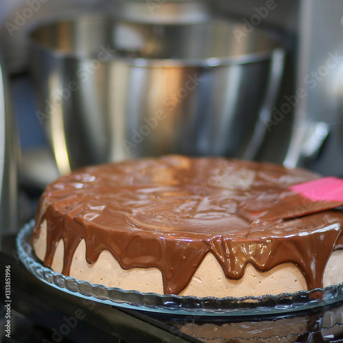 chocolate cake with chocolate