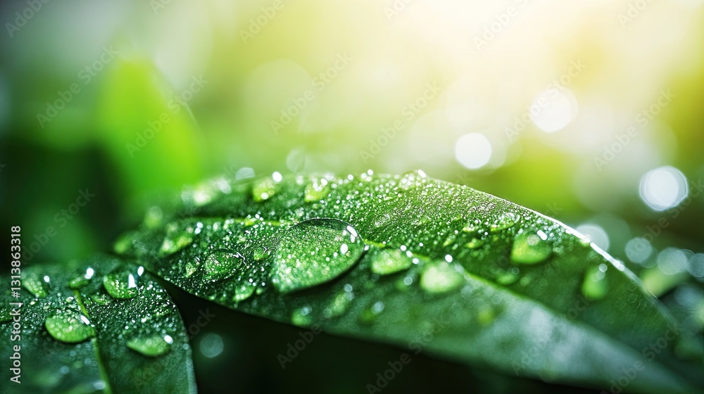 Rainwater drops falling during the rainy season Rainwater drops falling during the rainy season