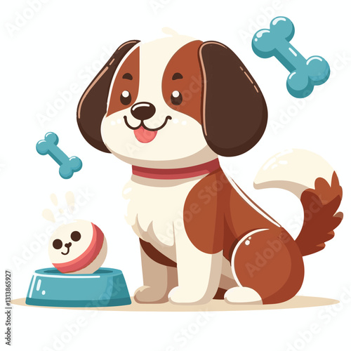pet, happy, animal, dog, cute, puppy, domestic, adorable, portrait, canine, isolated, breed, looking, purebred, white, sitting, background, doggy, friendly, young, friendship, playful, mammal, pedigre