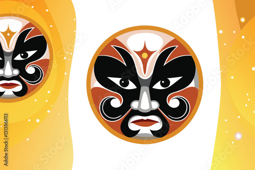 Create a flat, minimalist illustration showcasing diverse Asian faces expressing pride and joy.  Focus on clean lines and vibrant colors.