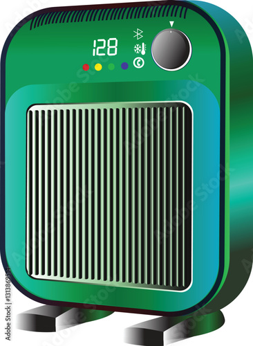  Room air cooler-heater Vector art