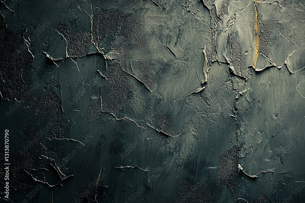 Obraz premium Dark gray textured wall abstract background image design old art aged grey rough crack stone style