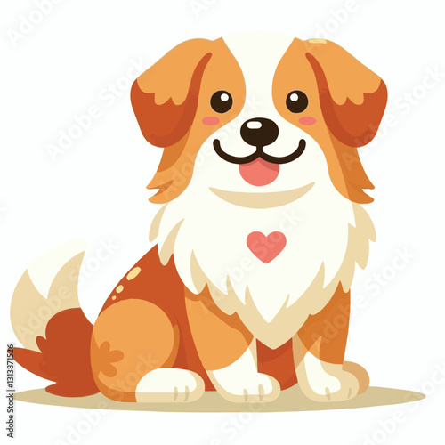 pet, happy, animal, dog, cute, puppy, domestic, adorable, portrait, canine, isolated, breed, looking, purebred, white, sitting, background, doggy, friendly, young, friendship, playful, mammal, pedigre