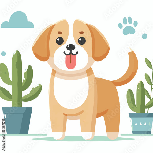 pet, happy, animal, dog, cute, puppy, domestic, adorable, portrait, canine, isolated, breed, looking, purebred, white, sitting, background, doggy, friendly, young, friendship, playful, mammal, pedigre