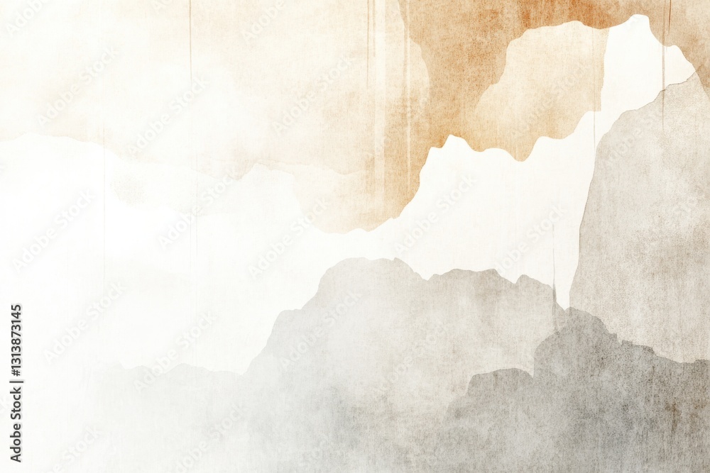 Obraz premium Textured Abstract Watercolor with Soft Earthy Tones