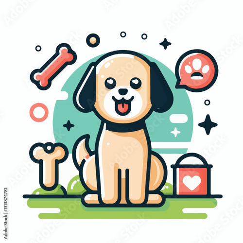 pet, happy, animal, dog, cute, puppy, domestic, adorable, portrait, canine, isolated, breed, looking, purebred, white, sitting, background, doggy, friendly, young, friendship, playful, mammal, pedigre