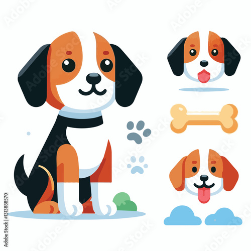 pet, happy, animal, dog, cute, puppy, domestic, adorable, portrait, canine, isolated, breed, looking, purebred, white, sitting, background, doggy, friendly, young, friendship, playful, mammal, pedigre