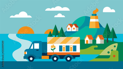 From the coastal shores to the rolling hills the resilient home heating oil truck visited homes in every corner of the region delivering muchneeded. Vector illustration