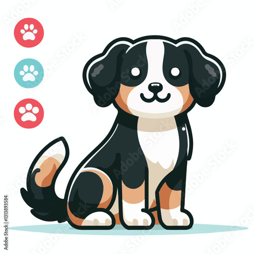 pet, happy, animal, dog, cute, puppy, domestic, adorable, portrait, canine, isolated, breed, looking, purebred, white, sitting, background, doggy, friendly, young, friendship, playful, mammal, pedigre