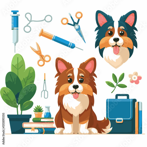 pet, happy, animal, dog, cute, puppy, domestic, adorable, portrait, canine, isolated, breed, looking, purebred, white, sitting, background, doggy, friendly, young, friendship, playful, mammal, pedigre