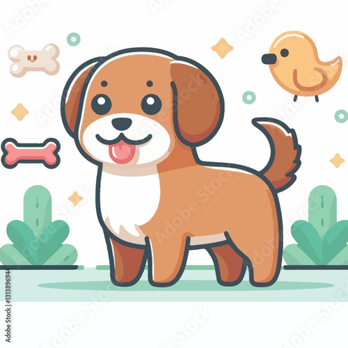 pet, happy, animal, dog, cute, puppy, domestic, adorable, portrait, canine, isolated, breed, looking, purebred, white, sitting, background, doggy, friendly, young, friendship, playful, mammal, pedigre
