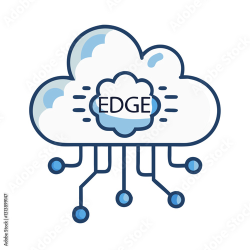 Edge computing cloud network with connected nodes