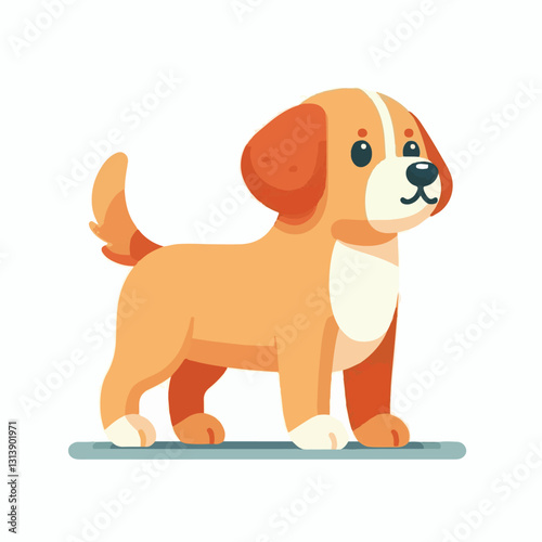 pet, happy, animal, dog, cute, puppy, domestic, adorable, portrait, canine, isolated, breed, looking, purebred, white, sitting, background, doggy, friendly, young, friendship, playful, mammal, pedigre