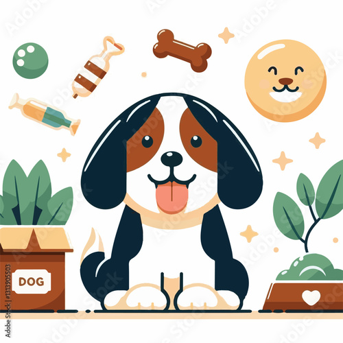 pet, happy, animal, dog, cute, puppy, domestic, adorable, portrait, canine, isolated, breed, looking, purebred, white, sitting, background, doggy, friendly, young, friendship, playful, mammal, pedigre