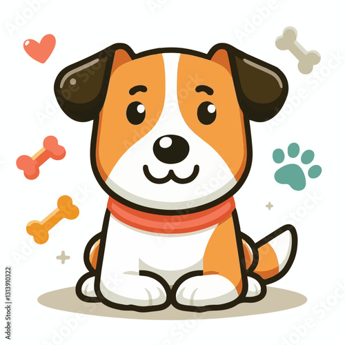 pet, happy, animal, dog, cute, puppy, domestic, adorable, portrait, canine, isolated, breed, looking, purebred, white, sitting, background, doggy, friendly, young, friendship, playful, mammal, pedigre