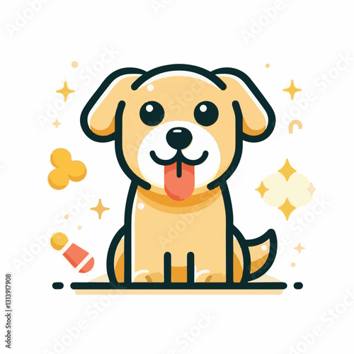 pet, happy, animal, dog, cute, puppy, domestic, adorable, portrait, canine, isolated, breed, looking, purebred, white, sitting, background, doggy, friendly, young, friendship, playful, mammal, pedigre