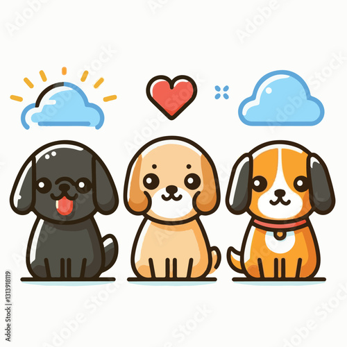 pet, happy, animal, dog, cute, puppy, domestic, adorable, portrait, canine, isolated, breed, looking, purebred, white, sitting, background, doggy, friendly, young, friendship, playful, mammal, pedigre