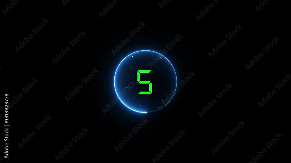 10 Secs Countdown Timer. neon numbers from 10 to 0 count animation on black background. 4K clear real time countdown flashing animation. 10 Secs Countdown Timer. neon numbers from 10 to 0 count animation on black background. 4K clear real time countdown flashing animation.