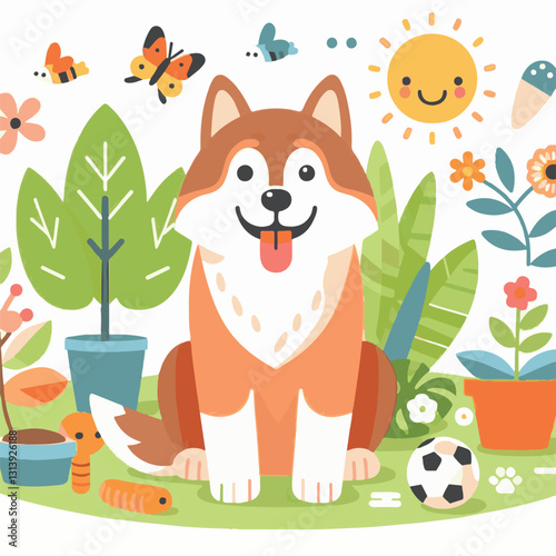 pet, happy, animal, dog, cute, puppy, domestic, adorable, portrait, canine, isolated, breed, looking, purebred, white, sitting, background, doggy, friendly, young, friendship, playful, mammal, pedigre