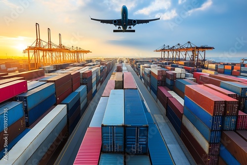 Improve your freight forwarding sales and operation, abstract design