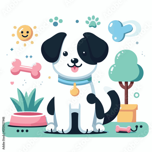 pet, happy, animal, dog, cute, puppy, domestic, adorable, portrait, canine, isolated, breed, looking, purebred, white, sitting, background, doggy, friendly, young, friendship, playful, mammal, pedigre