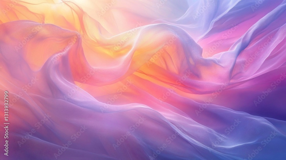 Fototapeta premium Colorful, flowing fabric abstract