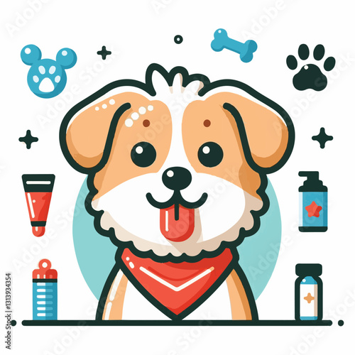 pet, happy, animal, dog, cute, puppy, domestic, adorable, portrait, canine, isolated, breed, looking, purebred, white, sitting, background, doggy, friendly, young, friendship, playful, mammal, pedigre