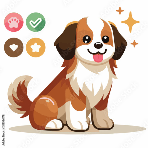 pet, happy, animal, dog, cute, puppy, domestic, adorable, portrait, canine, isolated, breed, looking, purebred, white, sitting, background, doggy, friendly, young, friendship, playful, mammal, pedigre