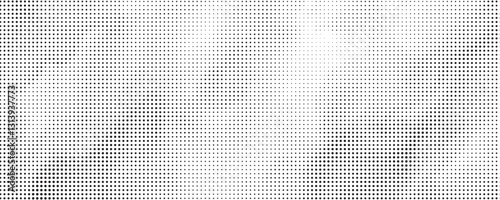 Halftone faded gradient texture. Grunge halftone grit background. White and black sand noise wallpaper.