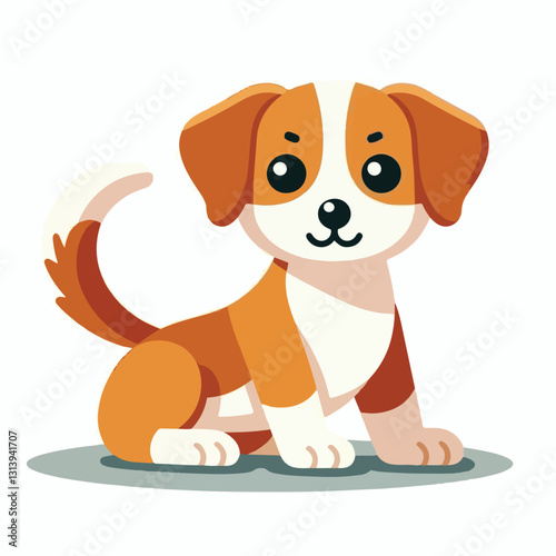 pet, happy, animal, dog, cute, puppy, domestic, adorable, portrait, canine, isolated, breed, looking, purebred, white, sitting, background, doggy, friendly, young, friendship, playful, mammal, pedigre
