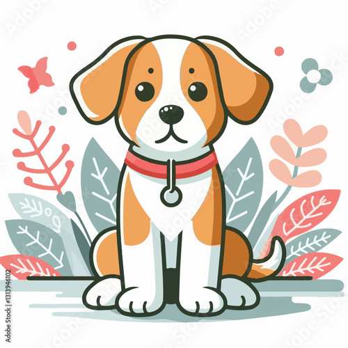 pet, happy, animal, dog, cute, puppy, domestic, adorable, portrait, canine, isolated, breed, looking, purebred, white, sitting, background, doggy, friendly, young, friendship, playful, mammal, pedigre