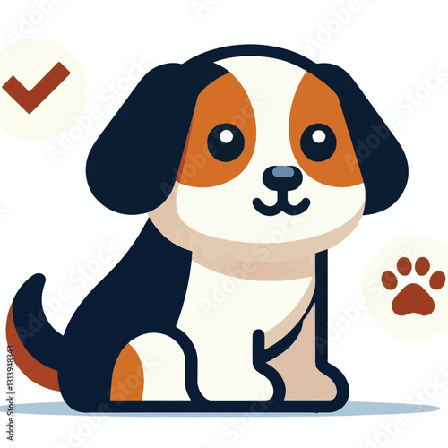 pet, happy, animal, dog, cute, puppy, domestic, adorable, portrait, canine, isolated, breed, looking, purebred, white, sitting, background, doggy, friendly, young, friendship, playful, mammal, pedigre