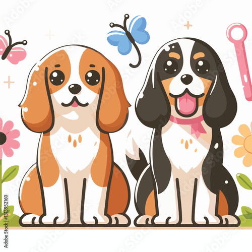 pet, happy, animal, dog, cute, puppy, domestic, adorable, portrait, canine, isolated, breed, looking, purebred, white, sitting, background, doggy, friendly, young, friendship, playful, mammal, pedigre
