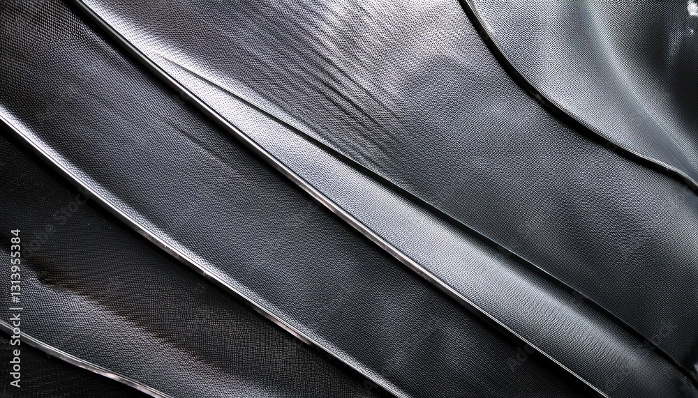 Fototapeta premium Gray industrial surface with metallic reflections, creating a modern, designer aesthetic. Perfect for sleek, stylish, and contemporary design projects