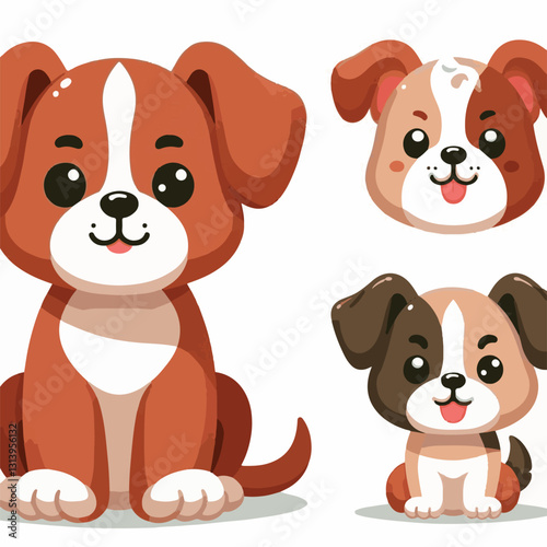 pet, happy, animal, dog, cute, puppy, domestic, adorable, portrait, canine, isolated, breed, looking, purebred, white, sitting, background, doggy, friendly, young, friendship, playful, mammal, pedigre