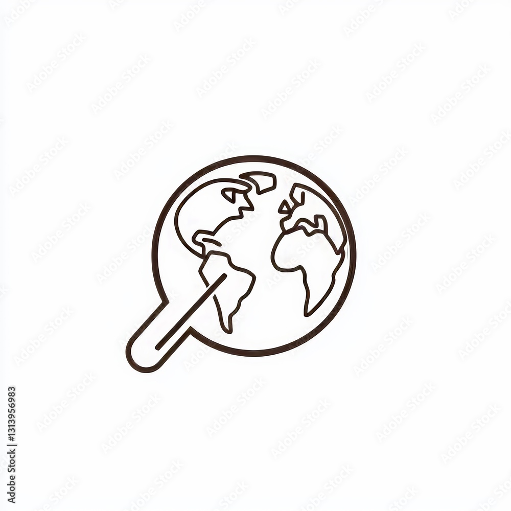 Click to access a website or view internet line art icon suitable for apps and websites Click to access a website or view internet line art icon suitable for apps and websites