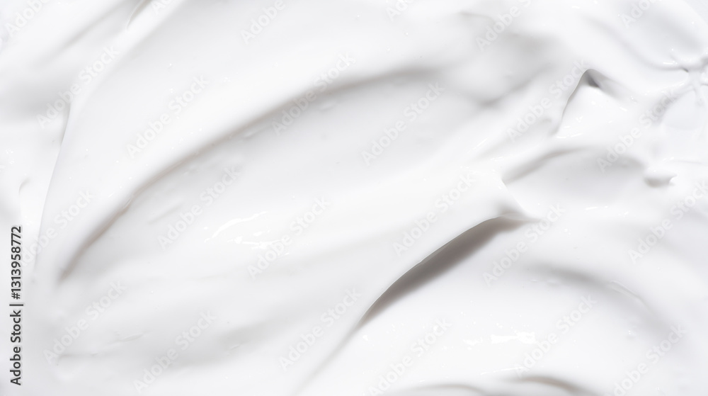 Φωτογραφία close up of white pristine smear texture background,  Creamy skincare product sw