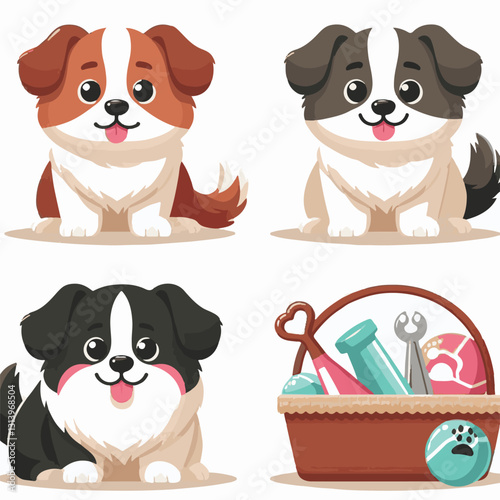 pet, happy, animal, dog, cute, puppy, domestic, adorable, portrait, canine, isolated, breed, looking, purebred, white, sitting, background, doggy, friendly, young, friendship, playful, mammal, pedigre