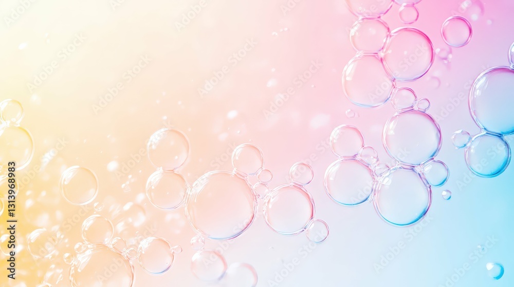 abstract background with rainbow reflections on soap bubbles, tones, artistic and clean minimalist design, modern layout abstract background with rainbow reflections on soap bubbles, tones, artistic and clean minimalist design, modern layout
