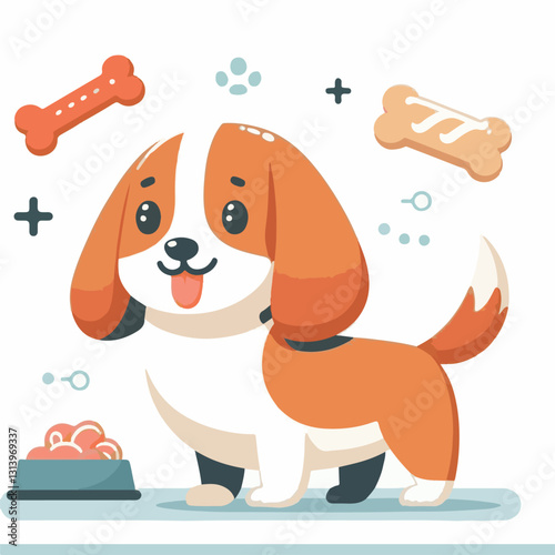 pet, happy, animal, dog, cute, puppy, domestic, adorable, portrait, canine, isolated, breed, looking, purebred, white, sitting, background, doggy, friendly, young, friendship, playful, mammal, pedigre