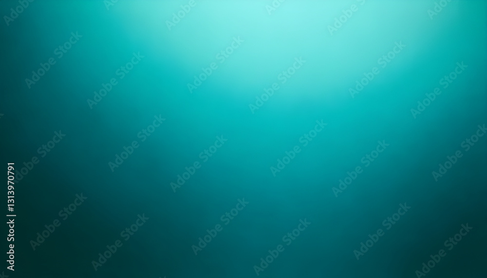 Obraz premium Turquoise green gradient background showing light effects and texture
