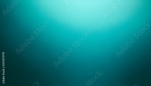 Turquoise green gradient background showing light effects and texture