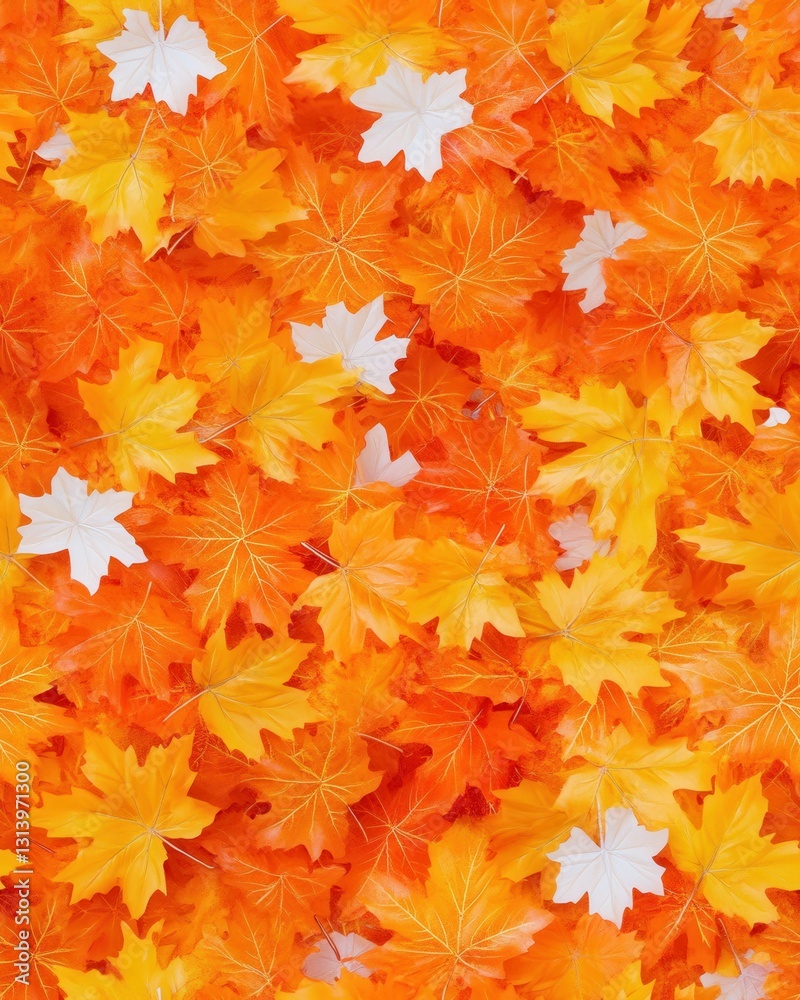 Stunning bunch of golden autumn maple leaves scattered gracefully on the ground creating a vibrant fall scene Stunning bunch of golden autumn maple leaves scattered gracefully on the ground creating a vibrant fall scene