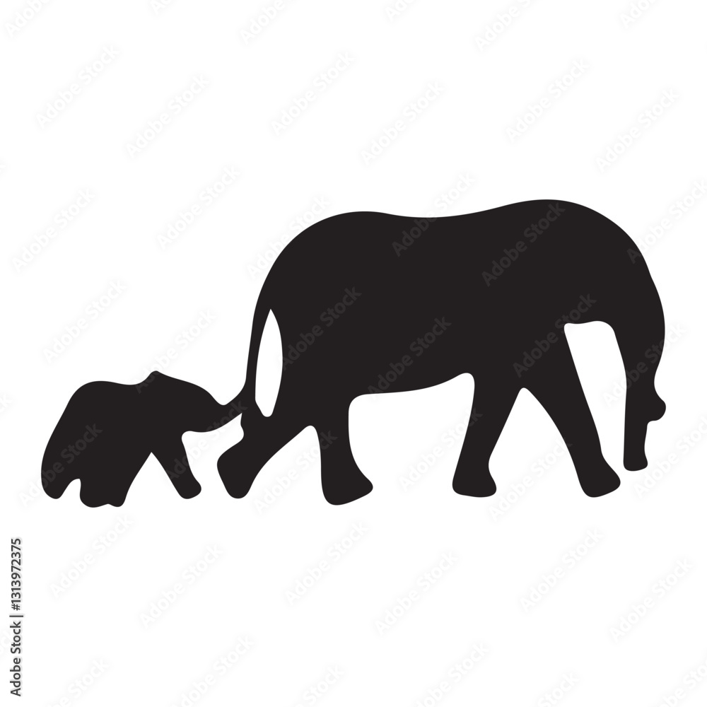 Fototapeta premium elephant silhouette