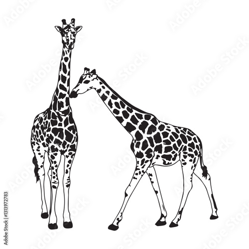 giraffe silhouette