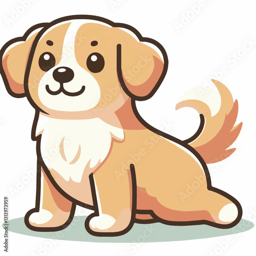 pet, happy, animal, dog, cute, puppy, domestic, adorable, portrait, canine, isolated, breed, looking, purebred, white, sitting, background, doggy, friendly, young, friendship, playful, mammal, pedigre